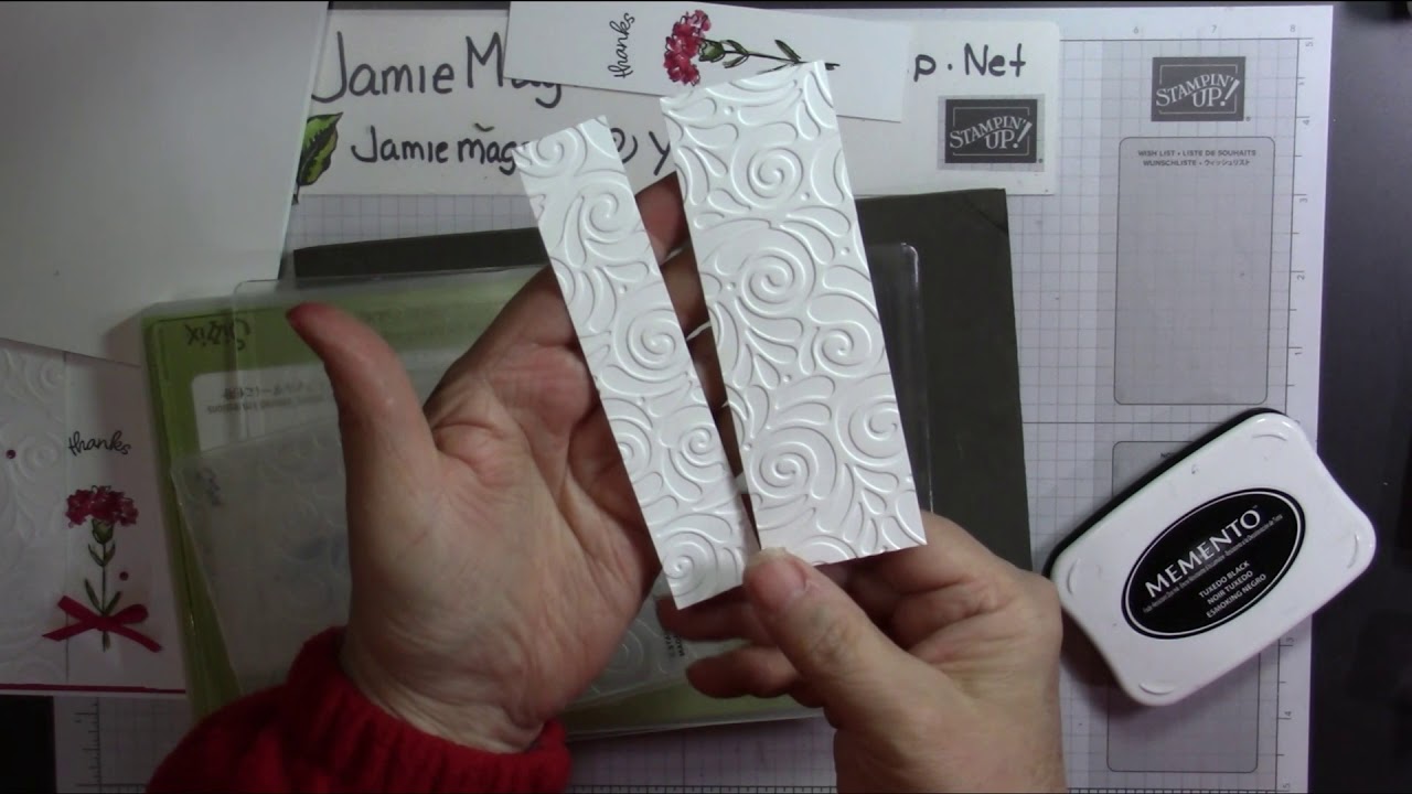 carnation card tutorial using Stampin'Up! Insiring Iris
