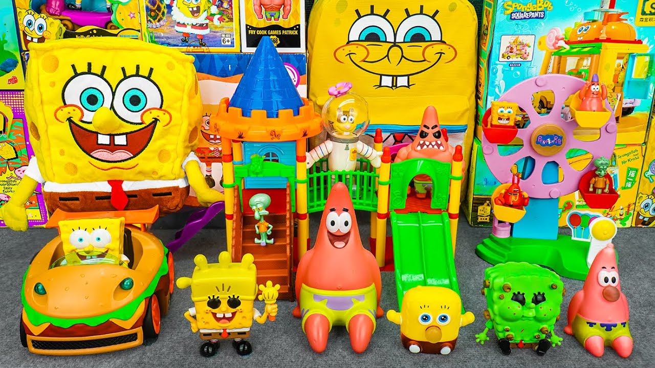99 Minutes of Satisfying Unboxing Fun | SpongeBob Playground Playset Toys Collection ASMR