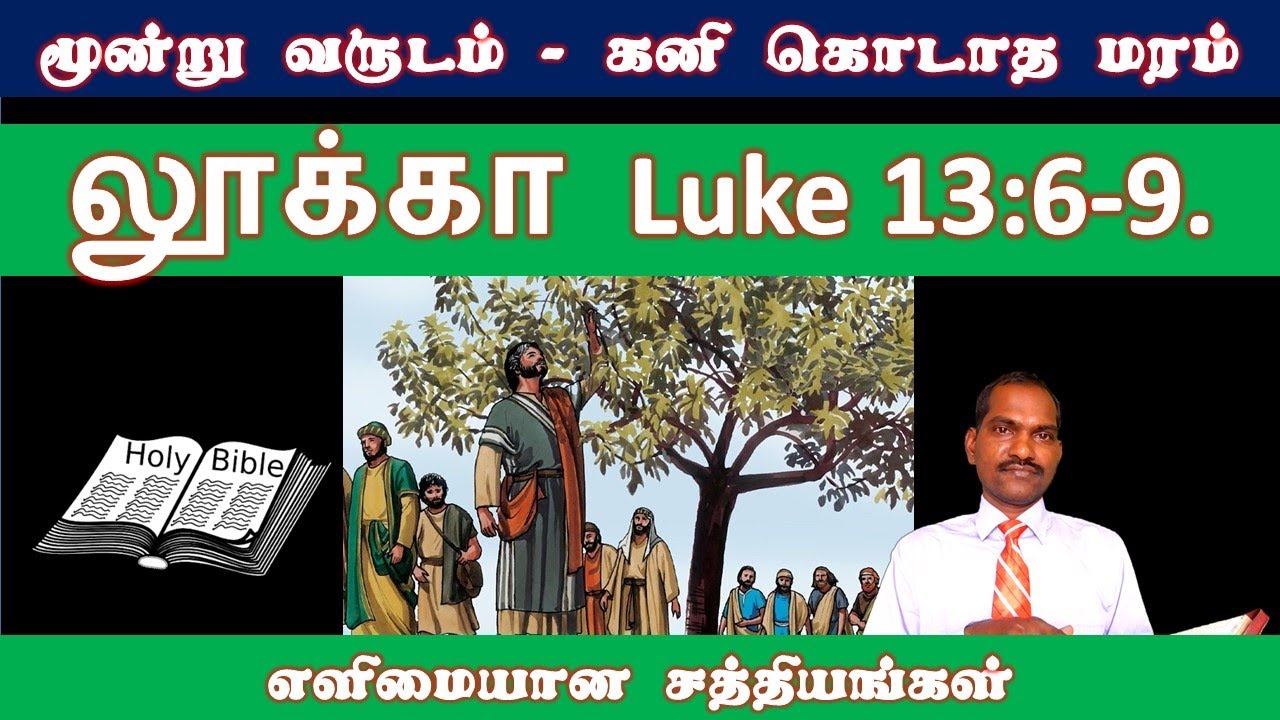 The fruitless tree - the lesson we can learn - கனி கொடாத மரம் -லூக்கா Luke13:6-9. அத்திமரம் Figtree