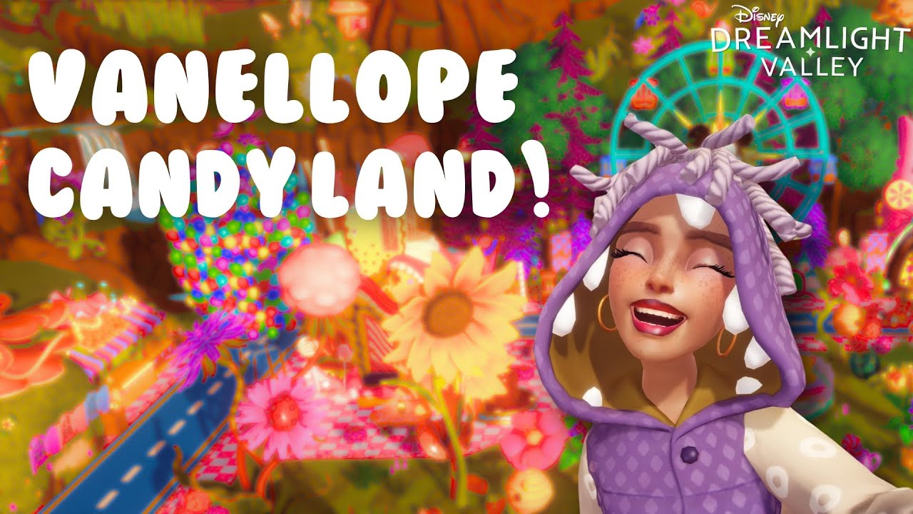 BUILDING A CANDY LAND AND RACE TRACK ! | DREAMLIGHT VALLEY