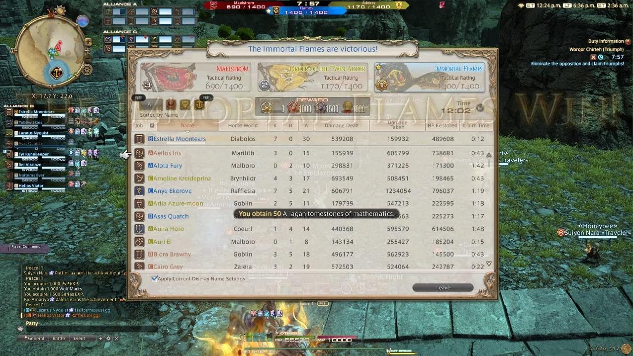 FINAL FANTASY XIV Online PvP Bard Gameplay 7 Kills No Deaths!