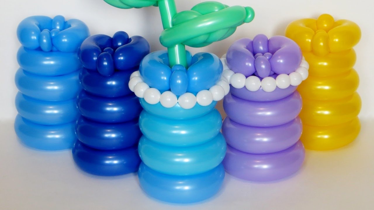 Вазочка из двух шаров / Two balloons vase (Subtitles)