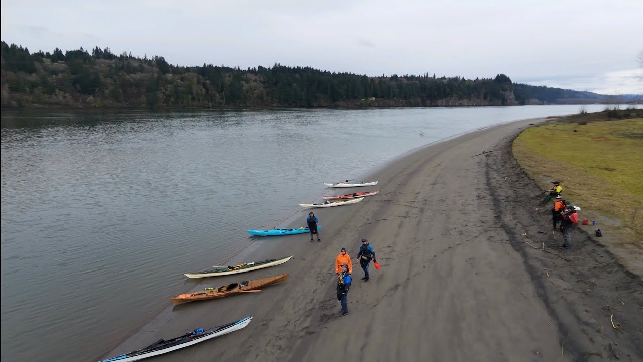 Kayaking around Crims Island on the Columbia River