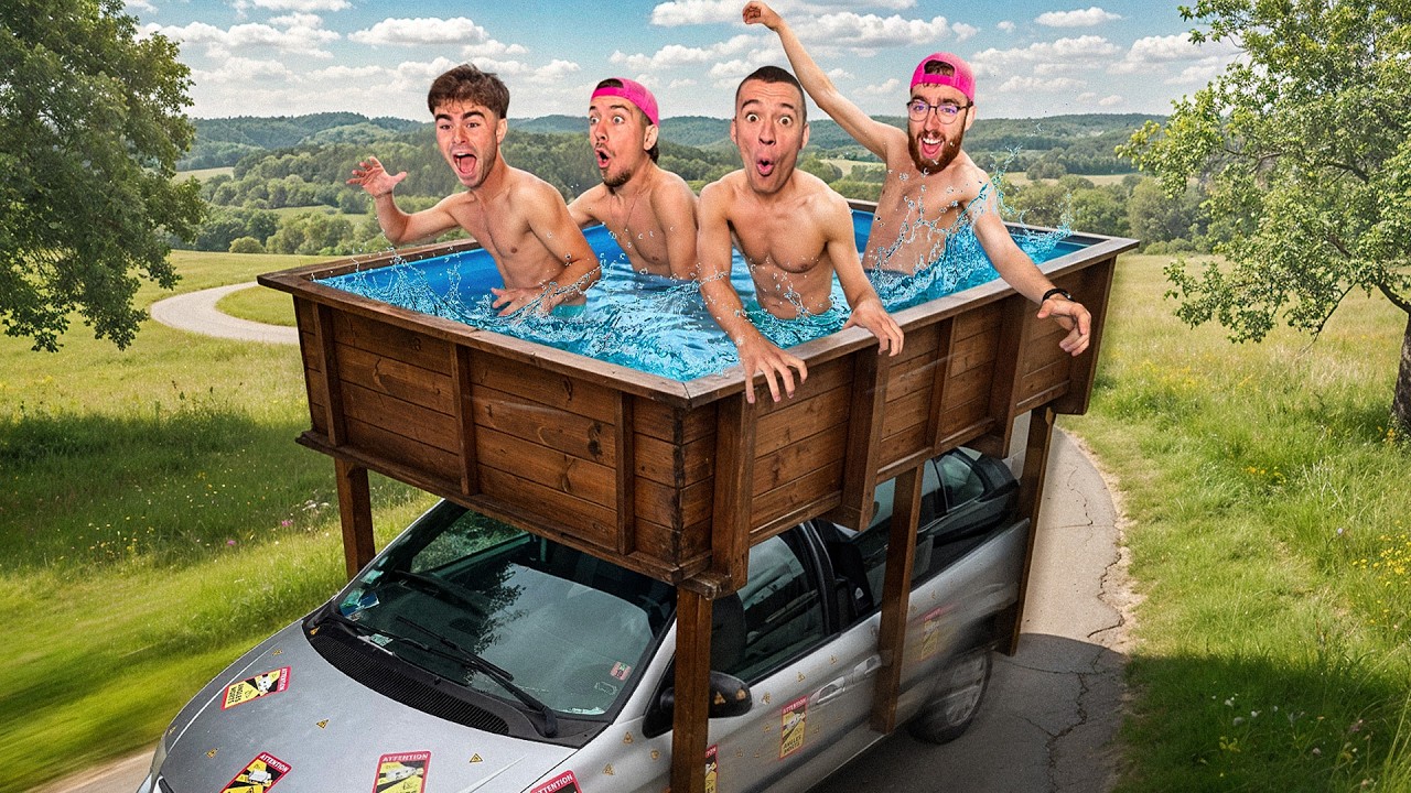 CONSTRUIRE UNE PISCINE SUR NOTRE VOITURE : C'EST POSSIBLE ?