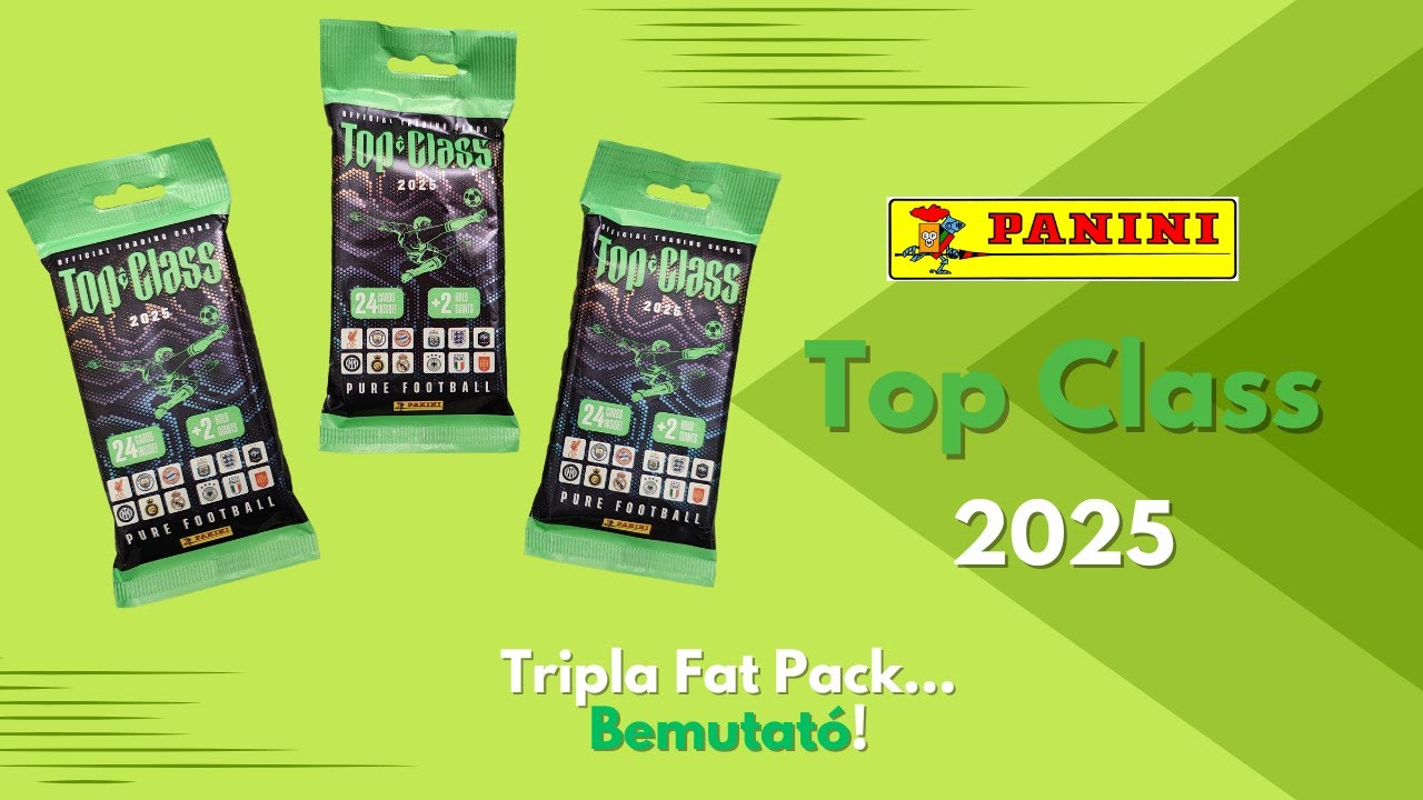 Tripla Fat Pack Bemutató! Panini Top Class 2025 🔥 Pure Football
