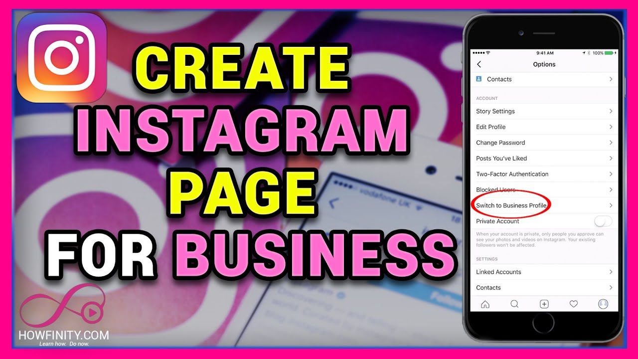 How To Create Instagram Page For Business