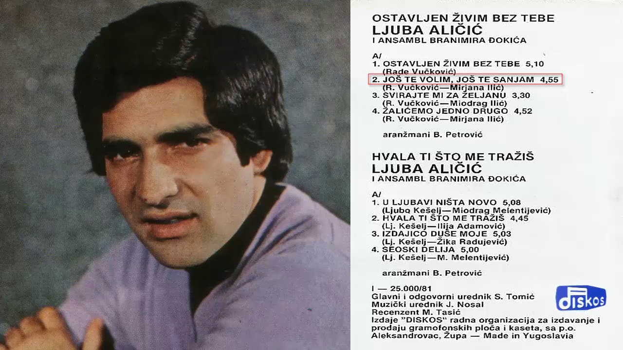 Ljuba Alicic - Ostavljen zivim bez tebe - (Audio 1981) - CEO ALBUM