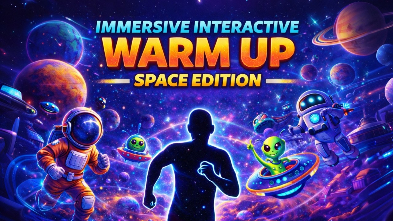 Immersive Interactive Warm Up | Space Adventure Workout 🚀 |  Full Body Exercise