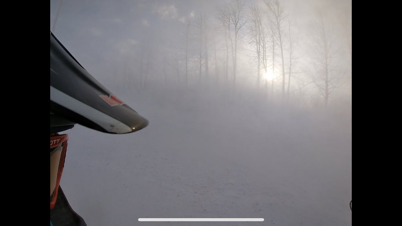 VK 540 - Riding Into a ground blizzard... for fun! 😀