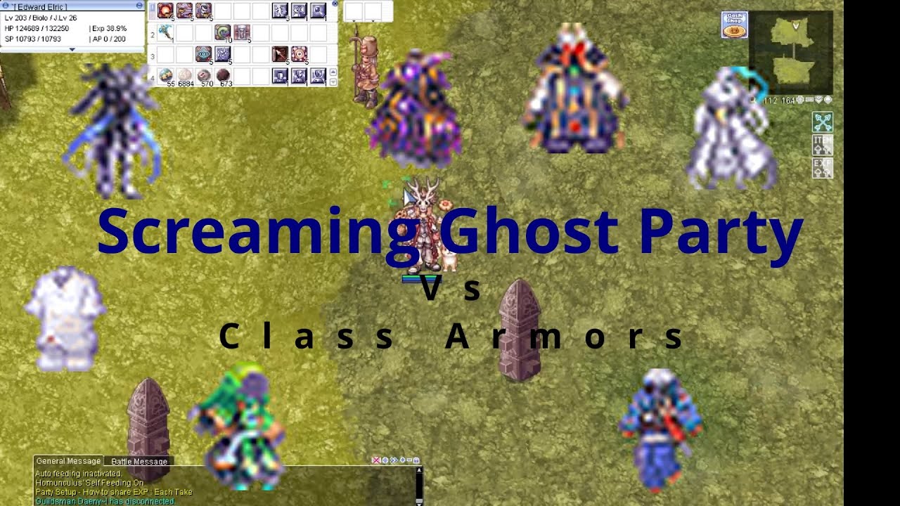 iRO: OCP61 -  Screaming Ghost Party vs  Job Class Armors