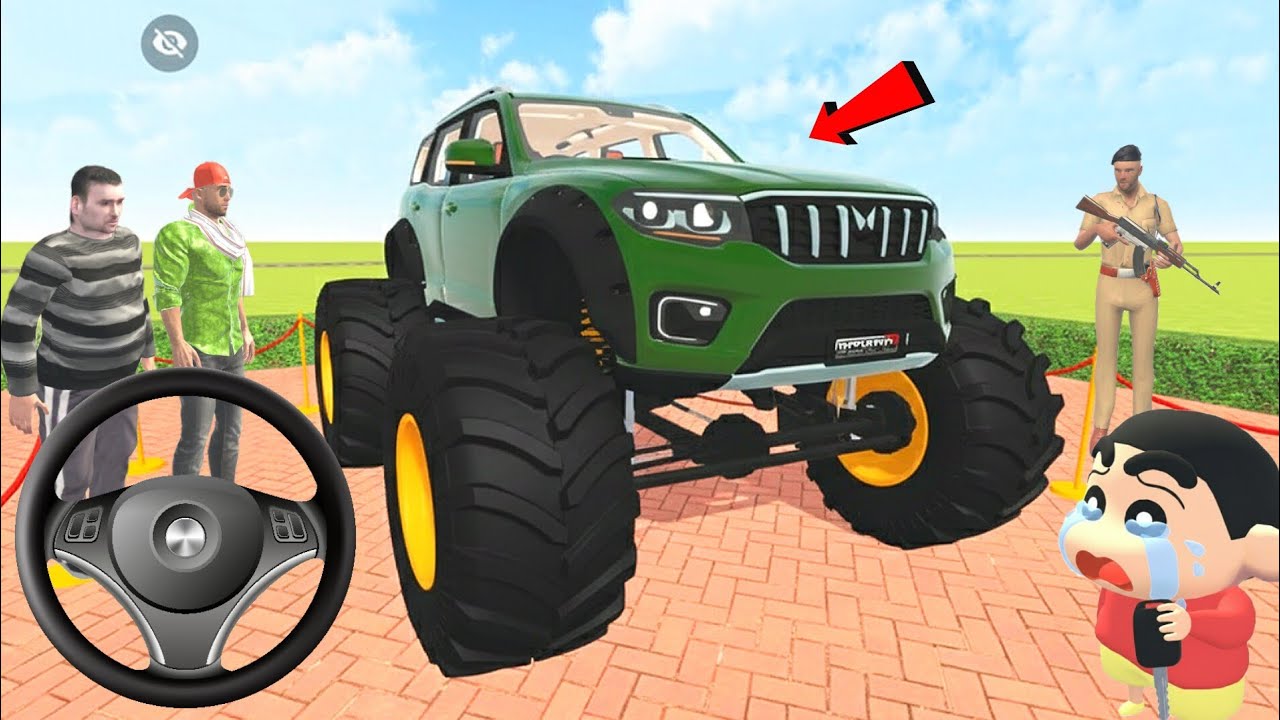 Franklin purchase new Monster Scorpio N car 🚗 in Indian Theft aura  simulator