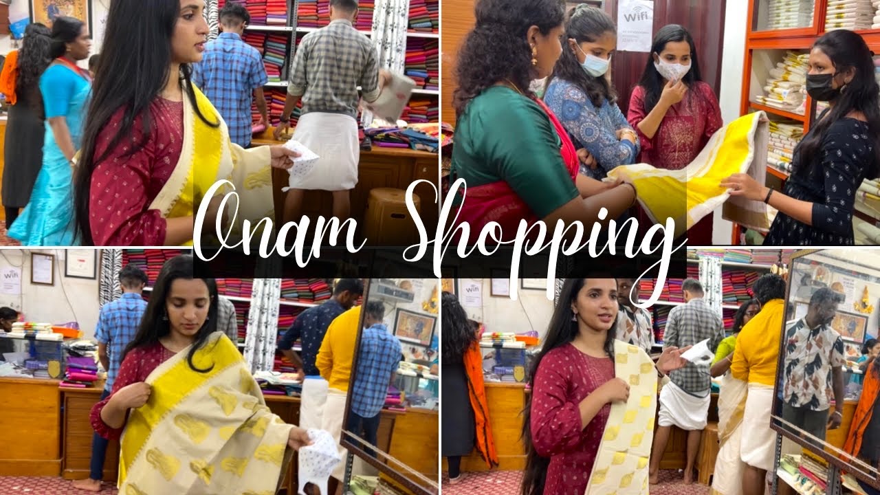 Onam Shopping 🌸 | Kerala Saree | Kuthampully | Handloom | Malavika Krishnadas