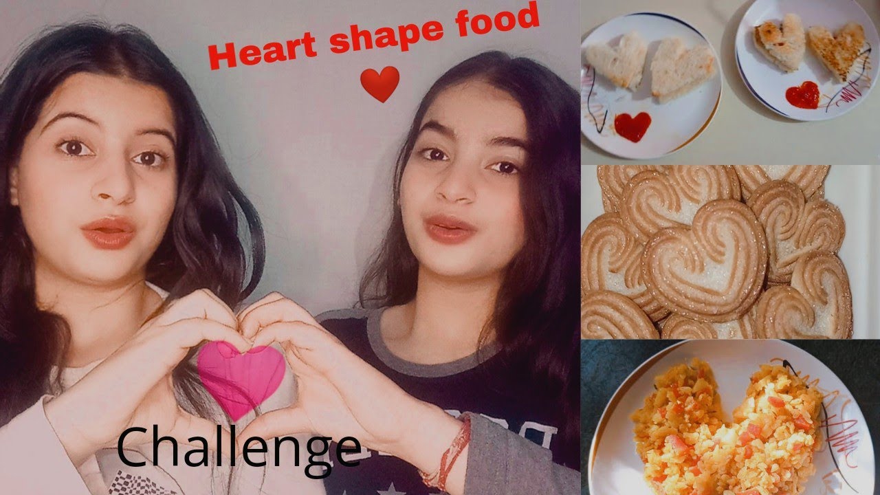 **HEART SHAPE FOOD CHALLENGE**  For 24 Hours❤️