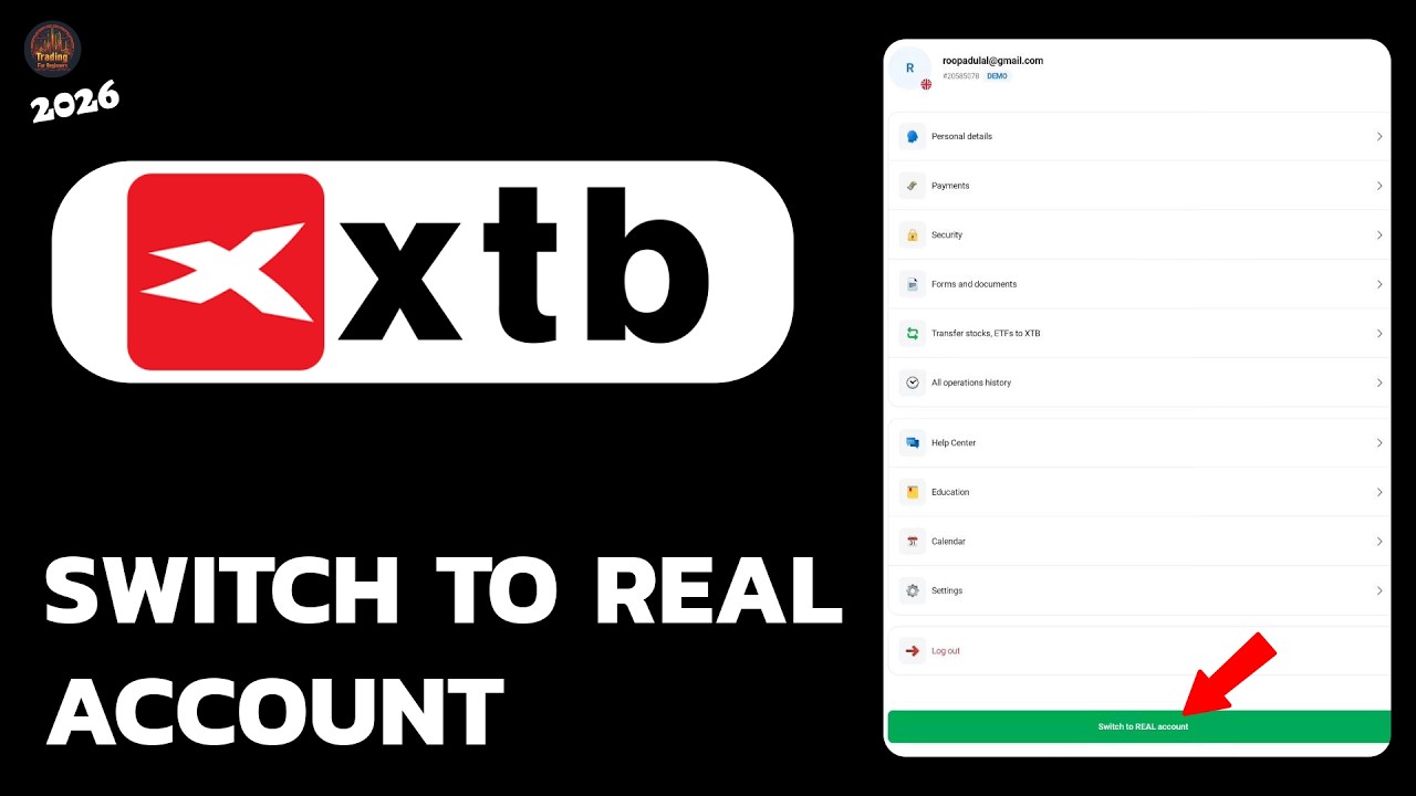 Инструкция по XTB: простой переход с демо-счета на реальный.