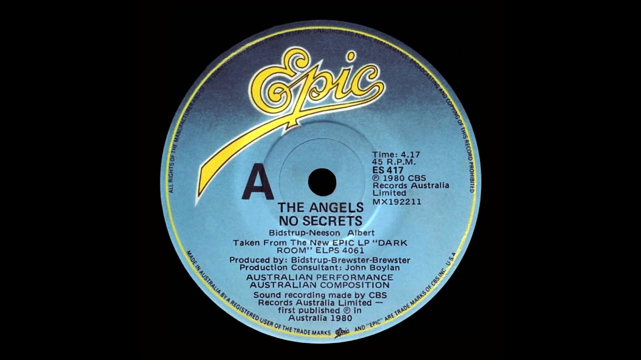 The Angels - No Secrets - 1980 (Original Stereo)