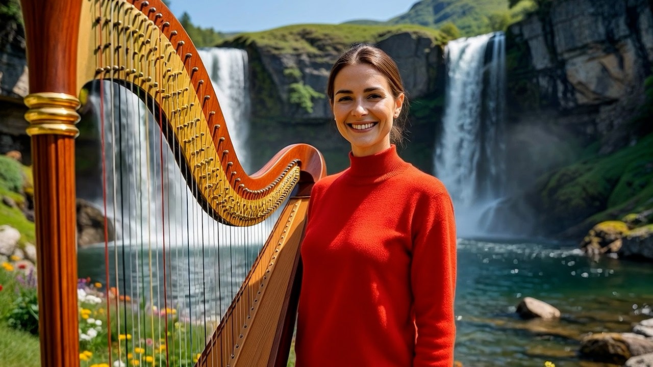 Heavenly Music for Relaxing 😌 Beautiful Harp Background Music Compilation
