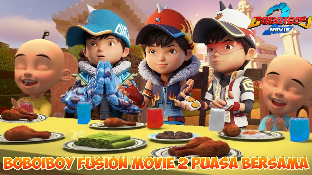BOBOIBOY KUASA 3 FUSION FROSTFIRE, GLACIER, SUPRA BERPUASA BERSAMA UPIN IPIN