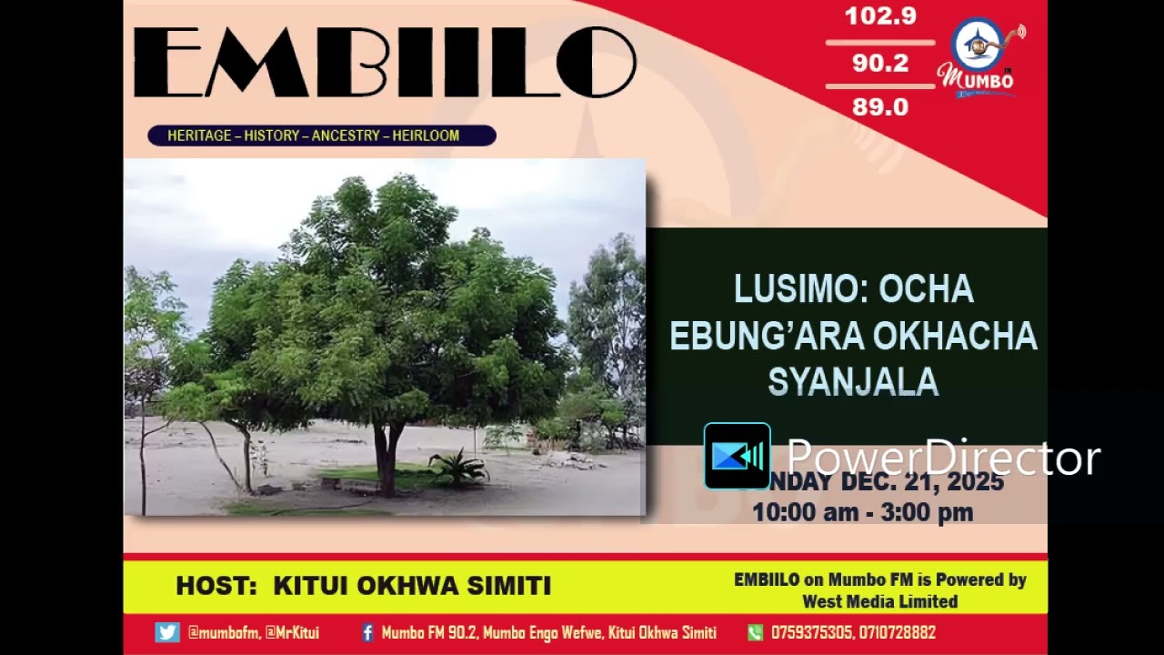 MUMBO FM #Embiilo - #Lumasaaba - FEATURING: MWALIMU MASAKHA NGOYA - HOSTED BY KITUI OKHWA SIMITI
