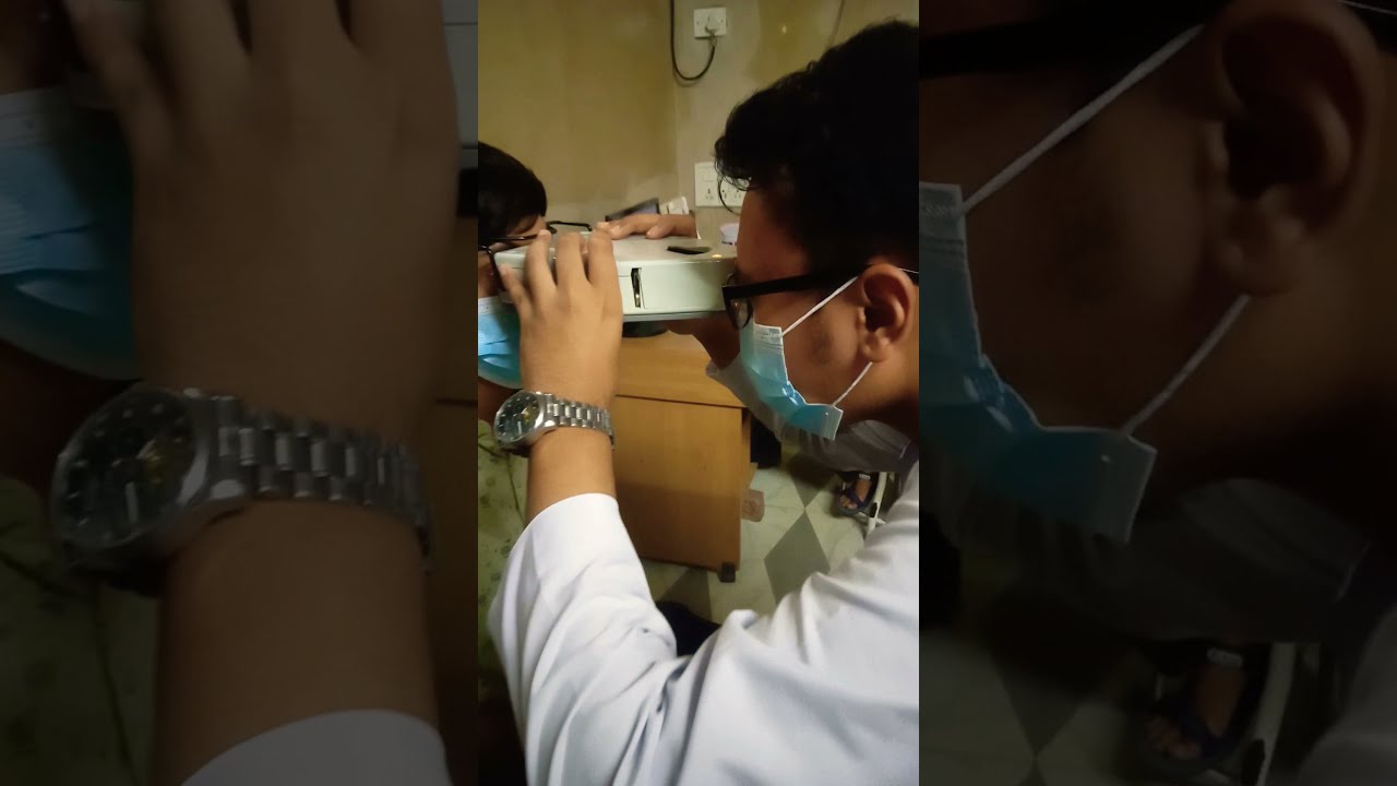 Using pupilometer to measure pupillary distance!!