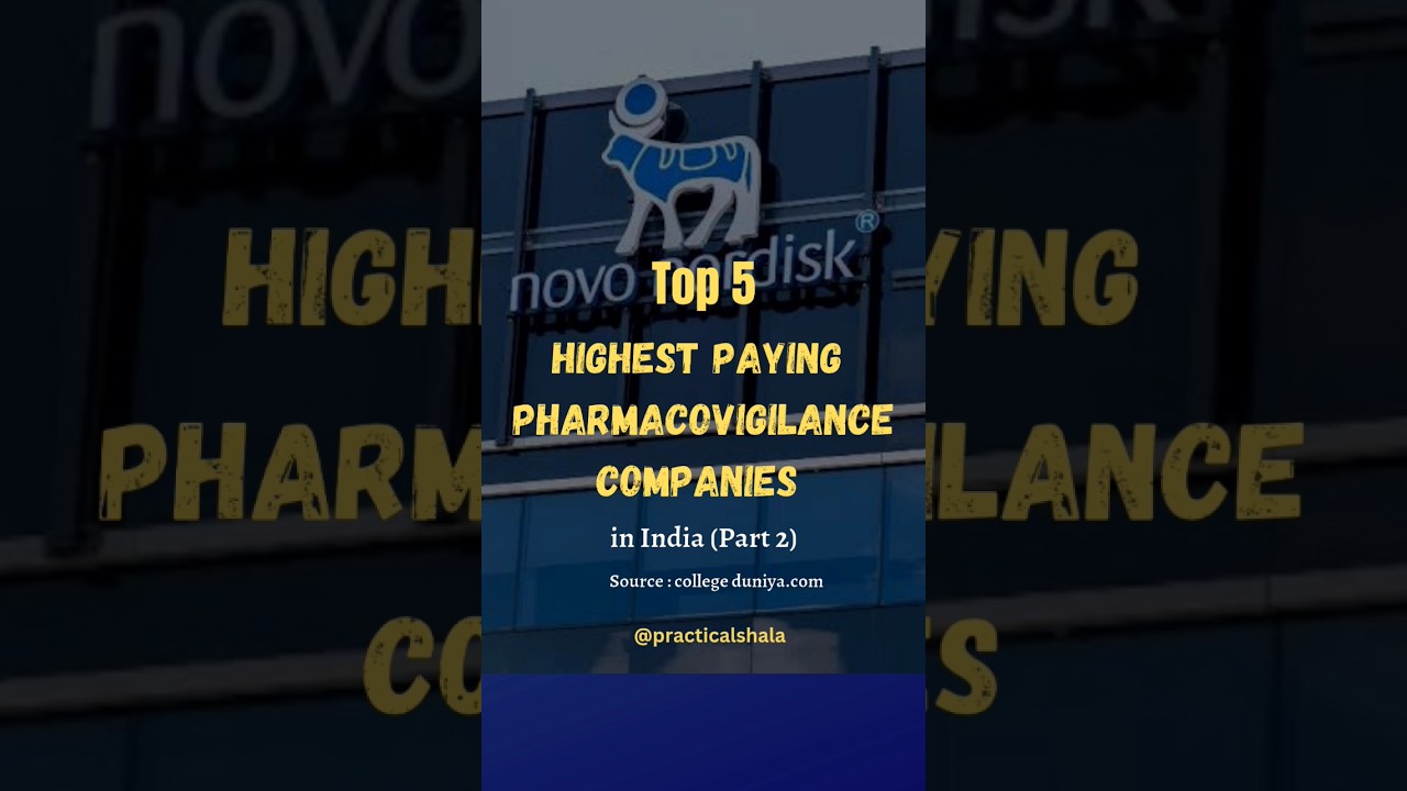 Top 5 HIGHEST Paying pharmacovigilance Companies in India PART 2 #iqvia #parexel #pharmajobs #shorts