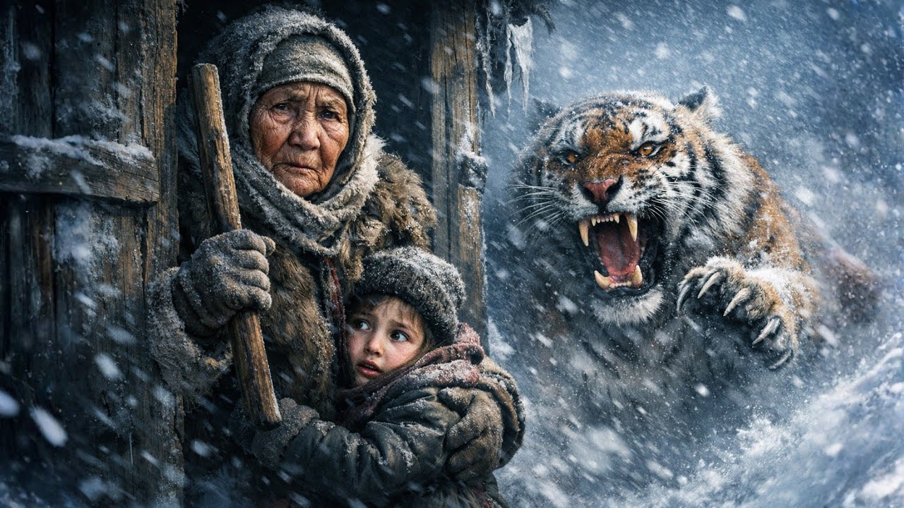 At –77°C, This 91-Year-Old Grandma Saves Her Granddaughter from a Tiger Raid | Arctic Survival Story