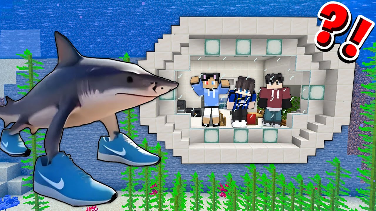 How To BUILD An UNDERWATER SAFE BUNKER From Tralalelo Tralala In Minecraft!