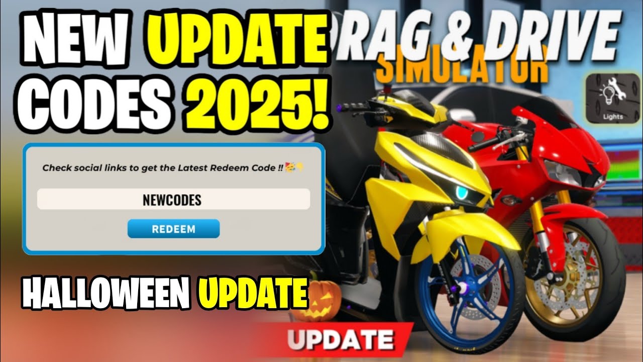 *NEW* ALL WORKING HALLOWEEN UPDATE CODES FOR DRAG DRIVE SIMULATOR! ROBLOX DRAG DRIVE SIMULATOR CODES