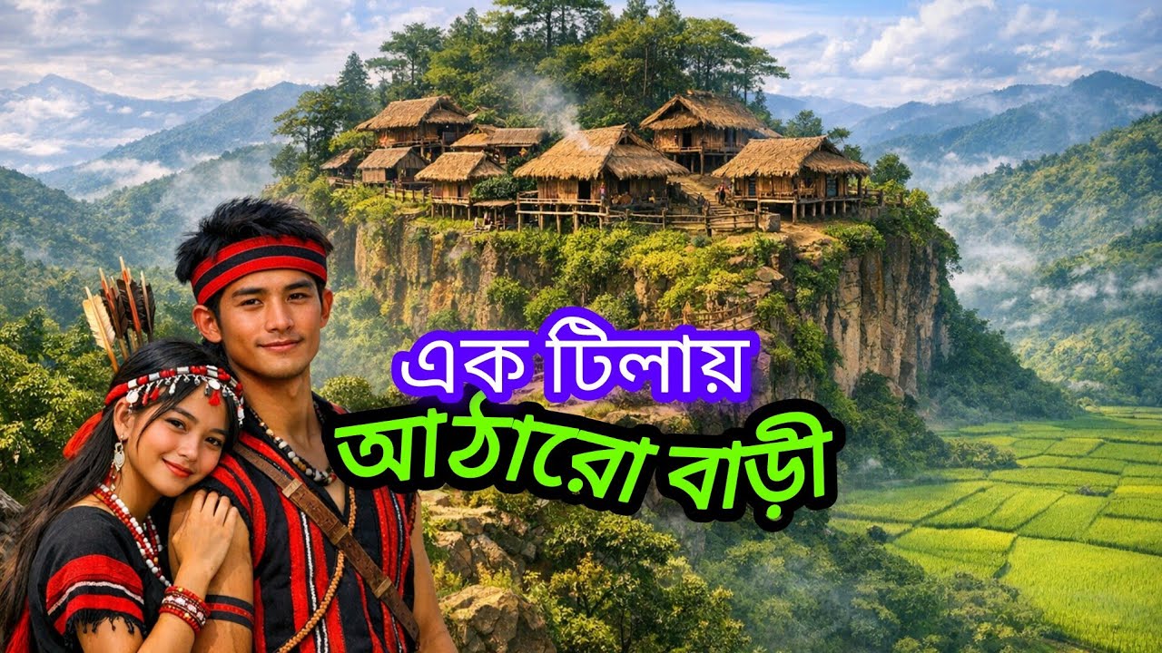 গারো আদিবাসীদের আঠারো বাড়ি গ্ৰাম। সীমান্ত পাহাড়ে কঠিন জীবন সংগ্ৰাম।