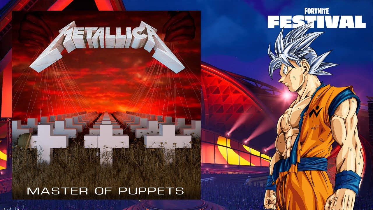 GOKU playing MASTER OF PUPPETS by METALLICA??!! Fortnite Festival