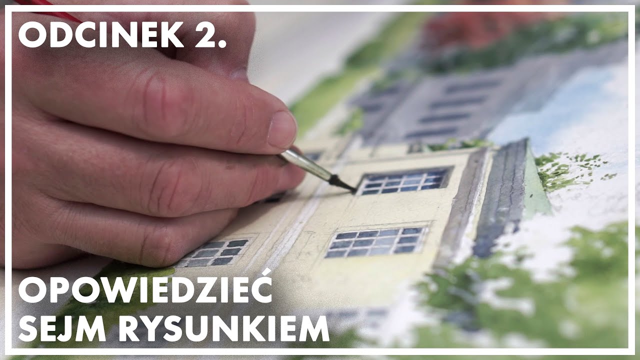 Opowiedzieć Sejm rysunkiem - Krajobraz z Sejmem w tle