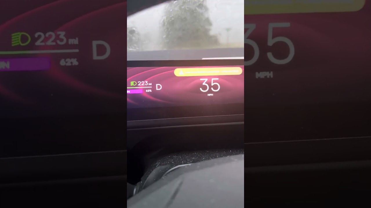Driving a Fisker Ocean in the rain. Non-Stop Warning Messages.