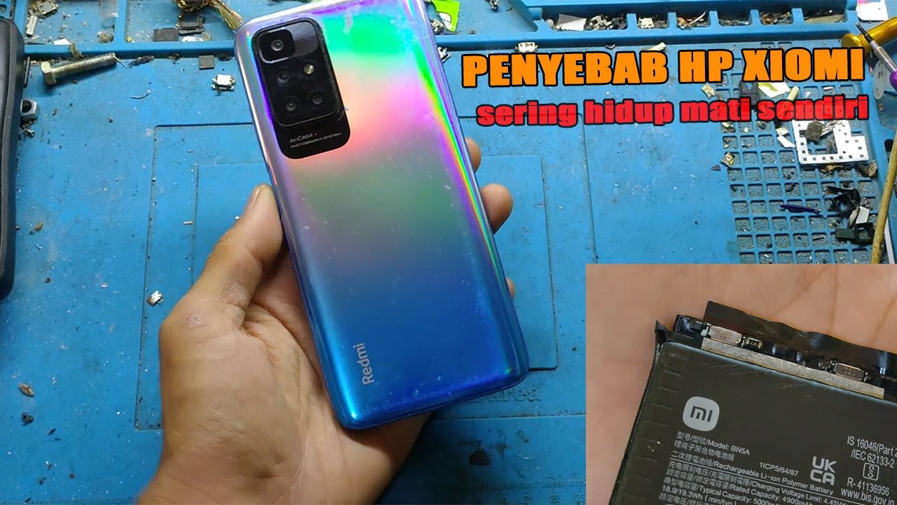 XIOMI REDMI 10 MATI HIDUP SENDIRI - layar cuma kedip kedip || penyebab hp xiomi restar logo