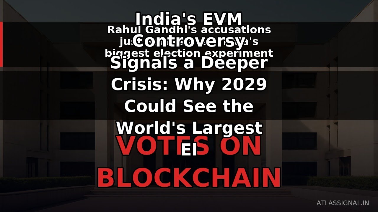 India's EVM Controversy Signals a Deeper Crisis: Why 2029 Could See the World's Largest Election Mov