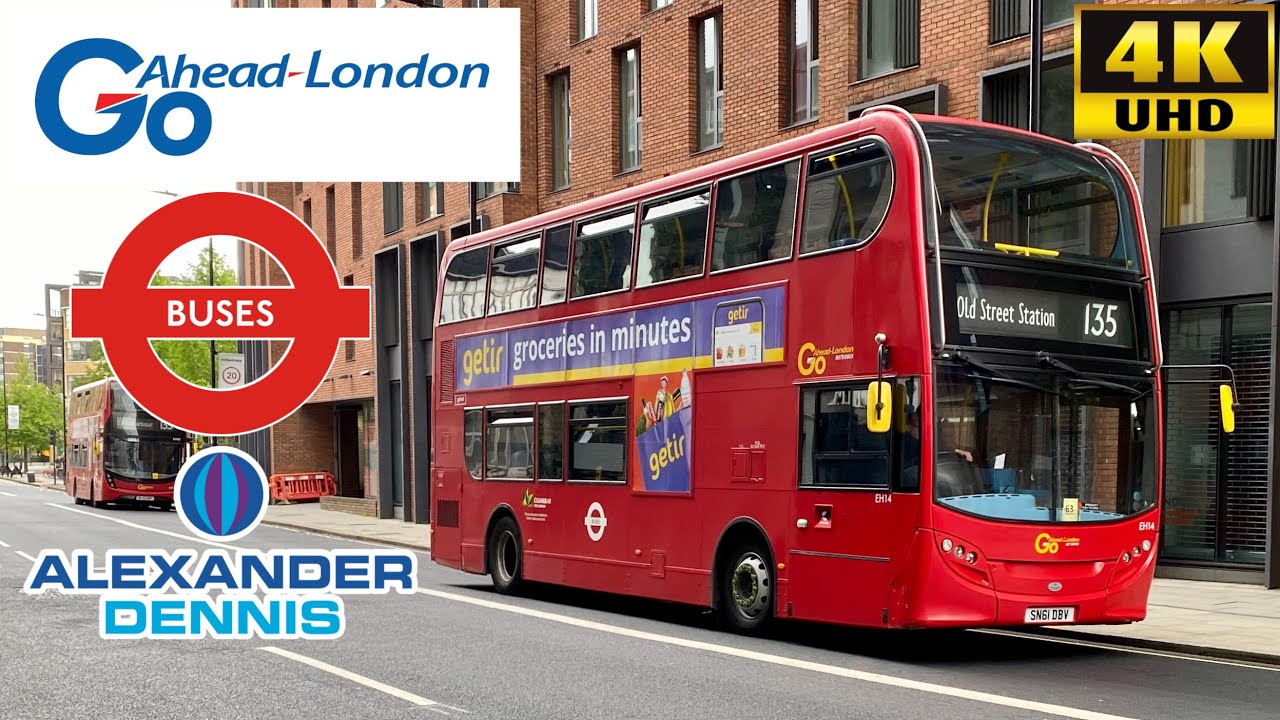 [Go-Ahead London: 135 Crossharbour to Old Street] Alexander Dennis Enviro400 Hybrid (EH14/SN16DBV)