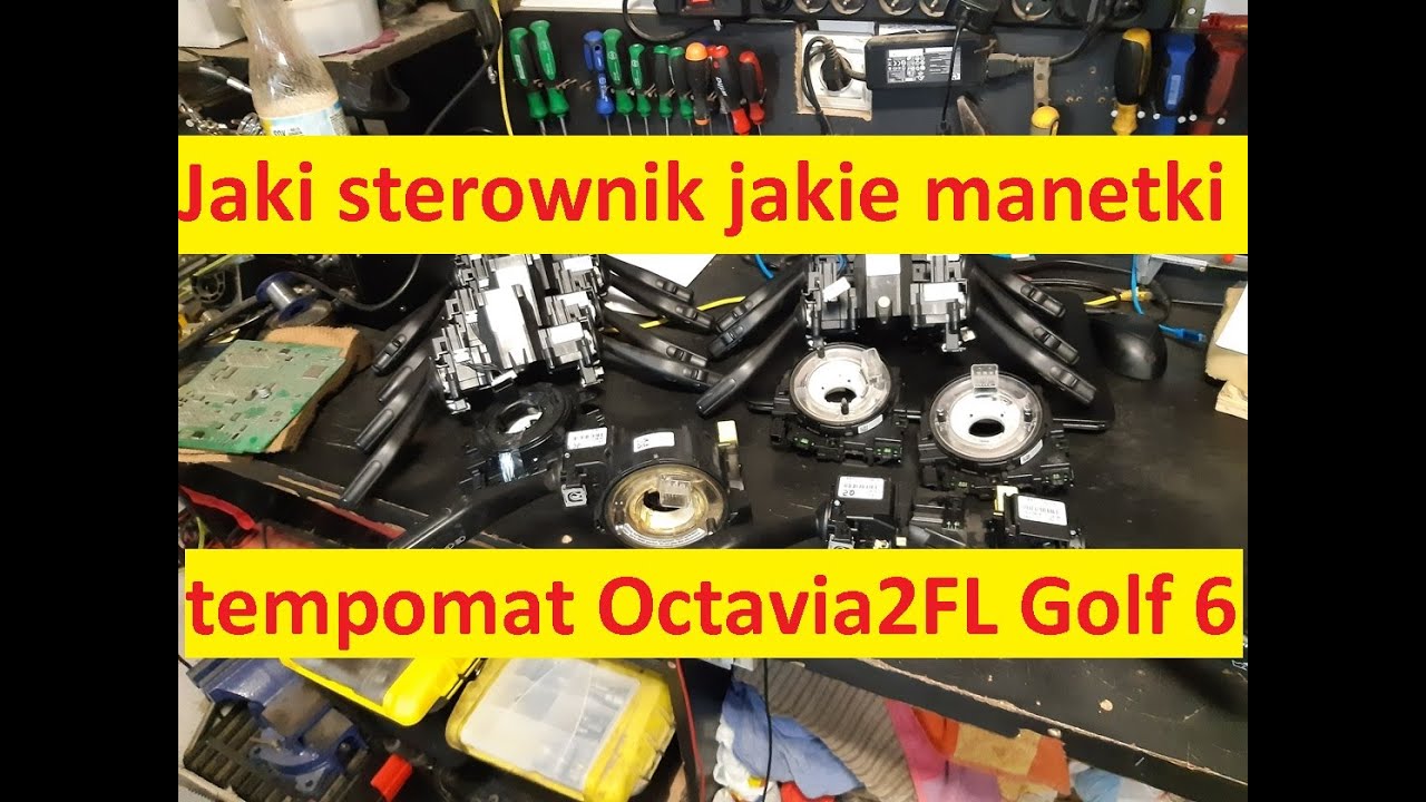 Sterowniki kierownicy pod tempomat w VAG Golf 6/Octavia 2FL. Montaż i kodowanie tempomatu 549x