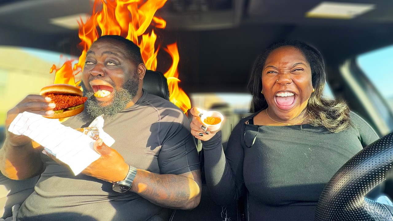 PUTTING THE WORLD'S HOTTEST SEASONING ON MY HUSBAND'S CHICKEN SANDWICH *HILARIOUS*