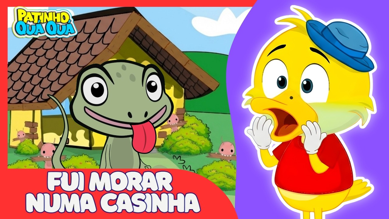 Fui Morar Numa Casinha…Quem Mora Lá Também? Desenho Animado - Música Infantil