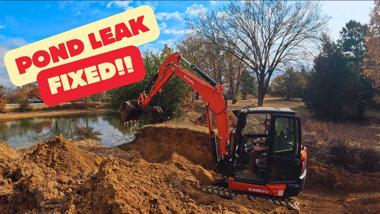 Leaky Pond Repair and Clean up