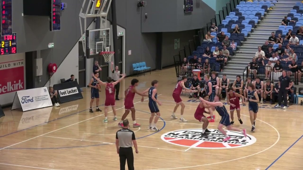 2024 Basketball Australia U20 Gold Medal Game QLD vs VIC: 2024 6'1 PG Joel Foxwell (Blue 5)