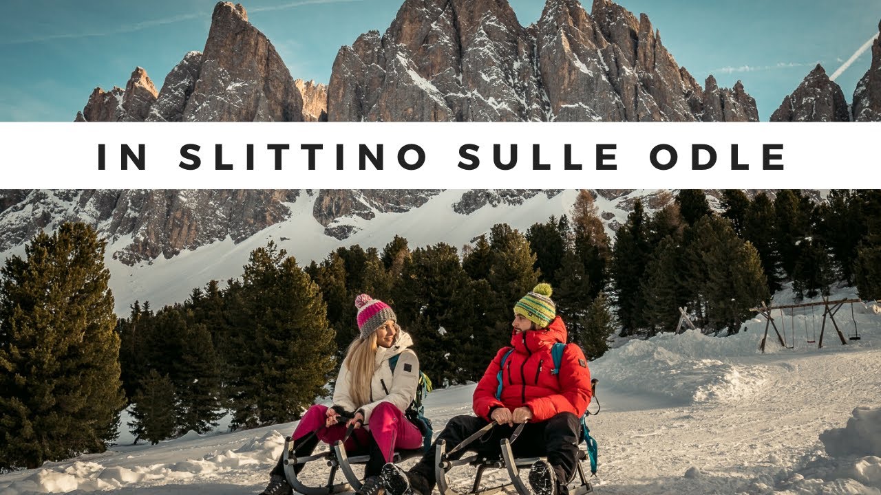 Discesa con lo Slittino dal Rifugio Odle - Geisleralm