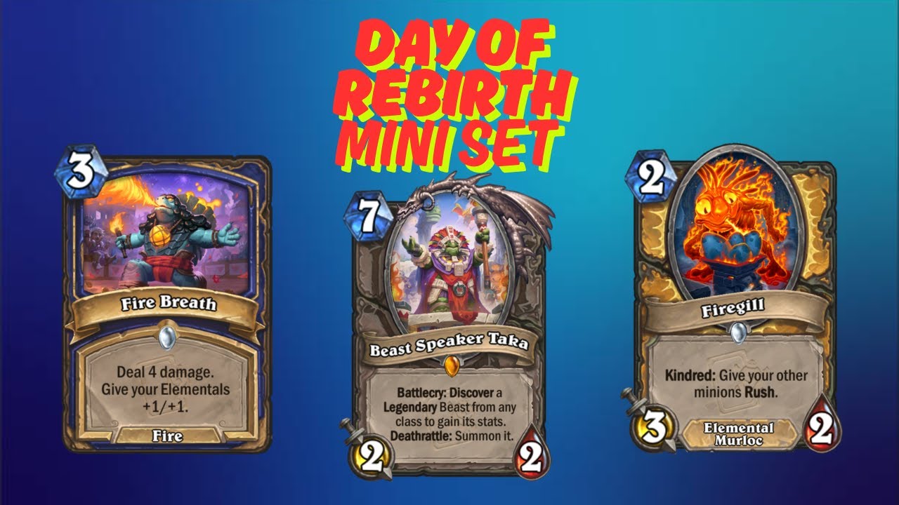 INSANE NEW CARDS FROM THE NEW REBIRTH MINI-SET | WILD HEARTHSTONE