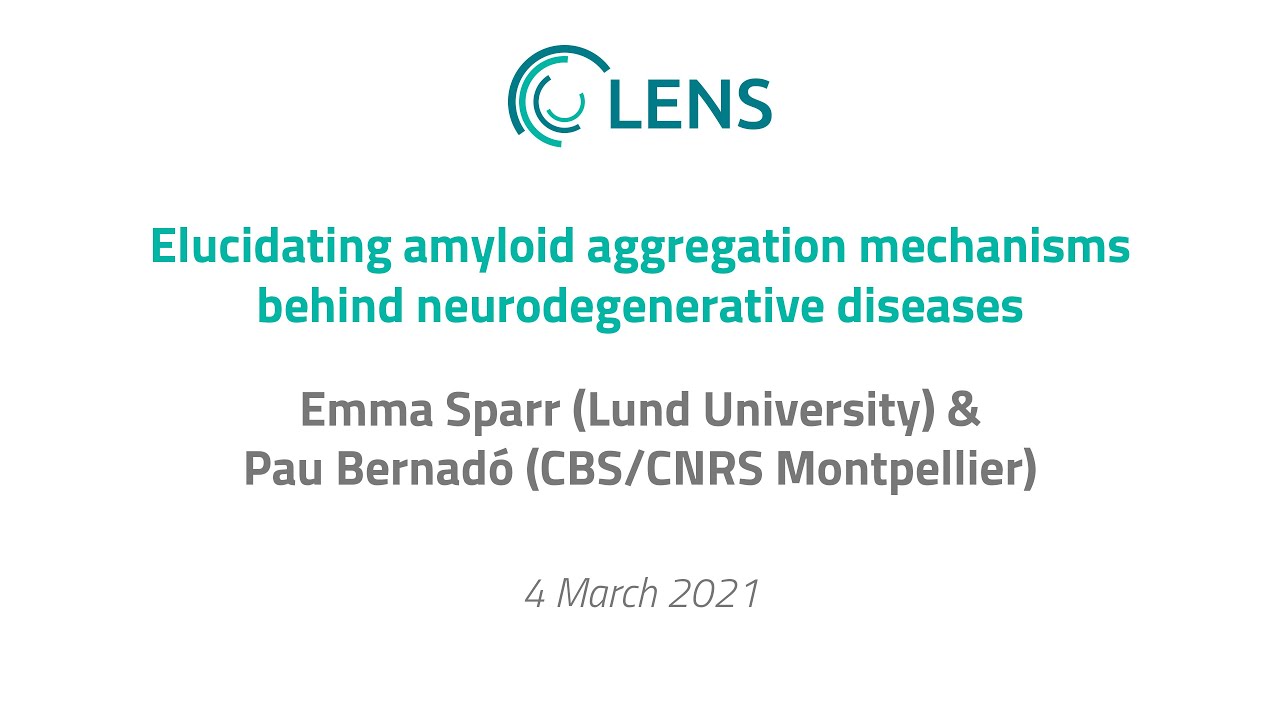 LENS Webinar #9 | Elucidating amyloid aggregation mechanisms behind neurodegenerative diseases