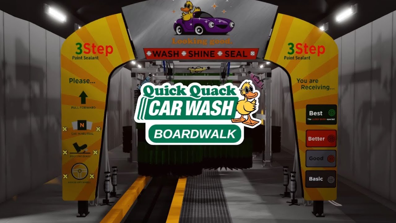 Quick Quack Car Wash Roblox - Boardwalk Promo Video