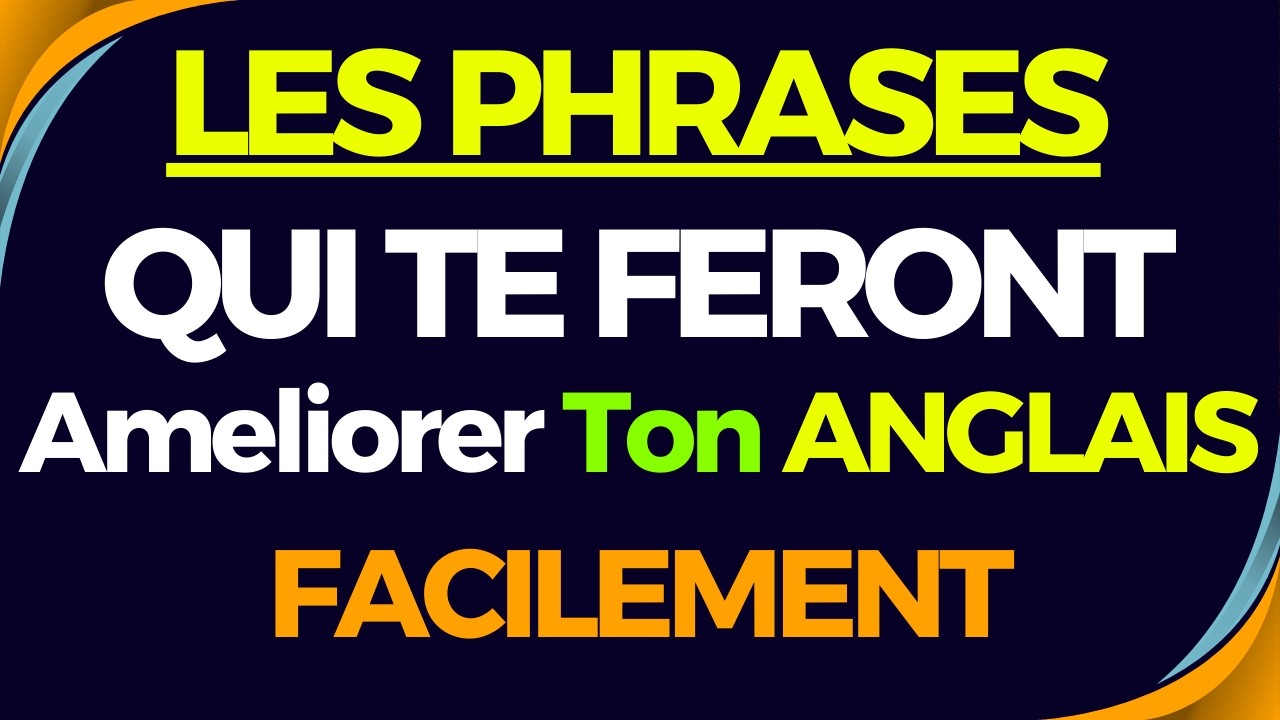 ÉCOUTEZ CECI PENDANT 10 MINUTES ET VOTRE ANGLAIS S'AMÉLIORERA ✅ | APPRENEZ L'ANGLAIS FACLEMENT