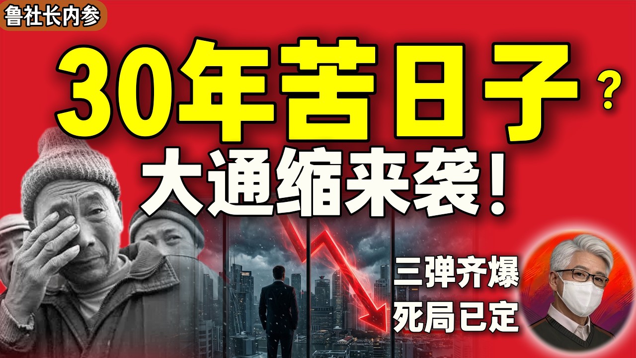 鲁社长：结构性通缩正在掏空你的口袋！比日本更惨的&ldquo;三病并发&rdquo;，你如何自救？｜习近平对通缩的危险误判｜国民收入分配之痛