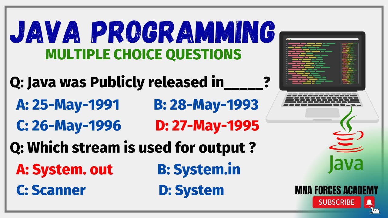 Java Programming MCQs Question And Answer | Java MCQ | Java Programming For Beginners | Java Script