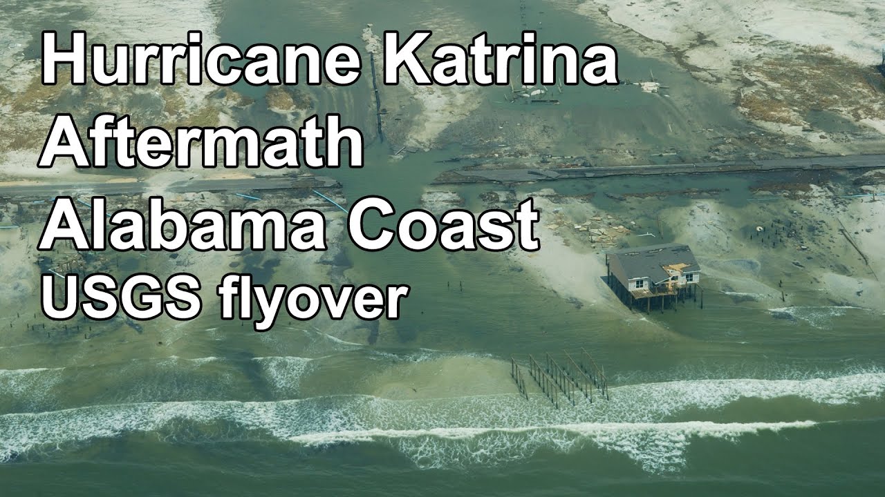 Hurricane Katrina Aftermath, Aerial of Alabama Coast by USGS