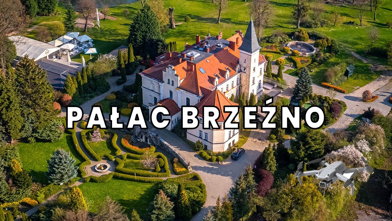 Pałac Brzeźno z wysoka | 4K Video PL @sopthedrone