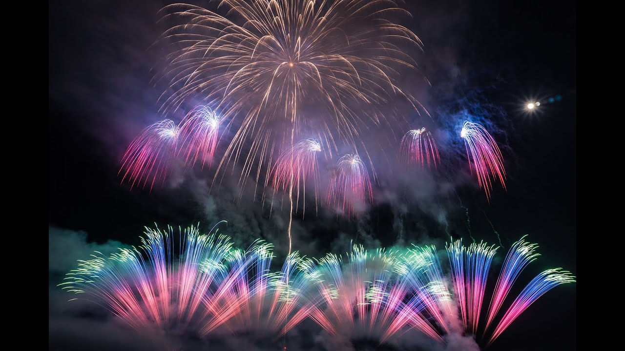 【野村花火】ひたちサンドアートフェスティバル劇場型花火 2016 Hitachi Sand Art Festival Fireworks Show - Japan 4K