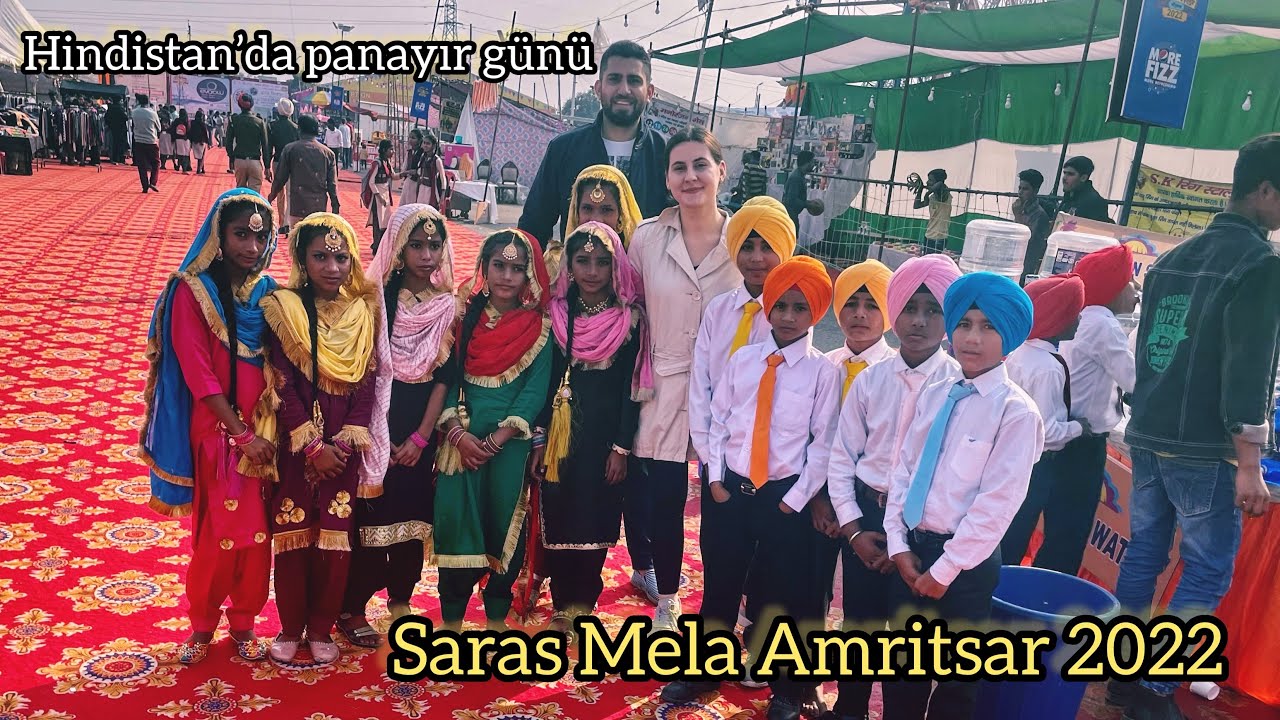 Hindistan’da panayıra gittik |Punjab Amritsar etkinliği | Regional Saras Mela, Hindistan’da bir Türk